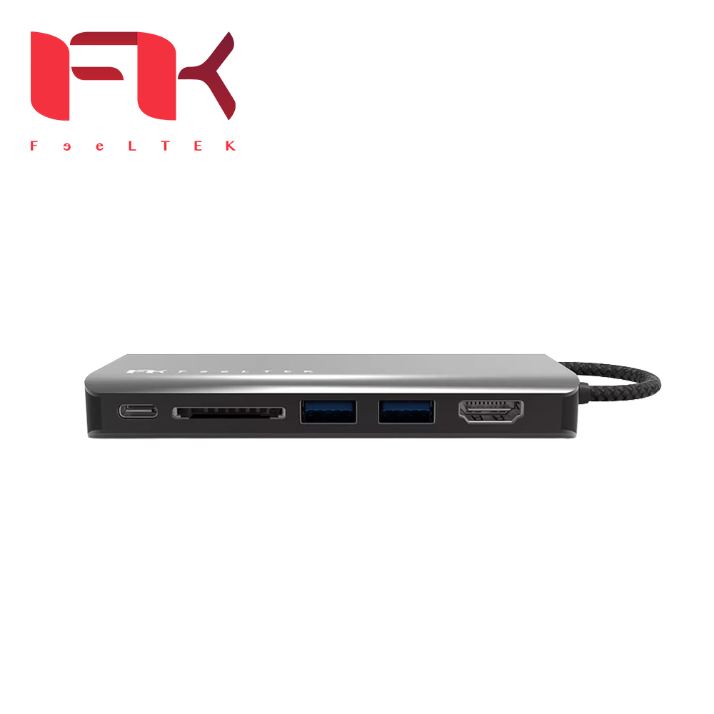 Feeltek 6埠PD多功能USB-C集線器:圖片 4