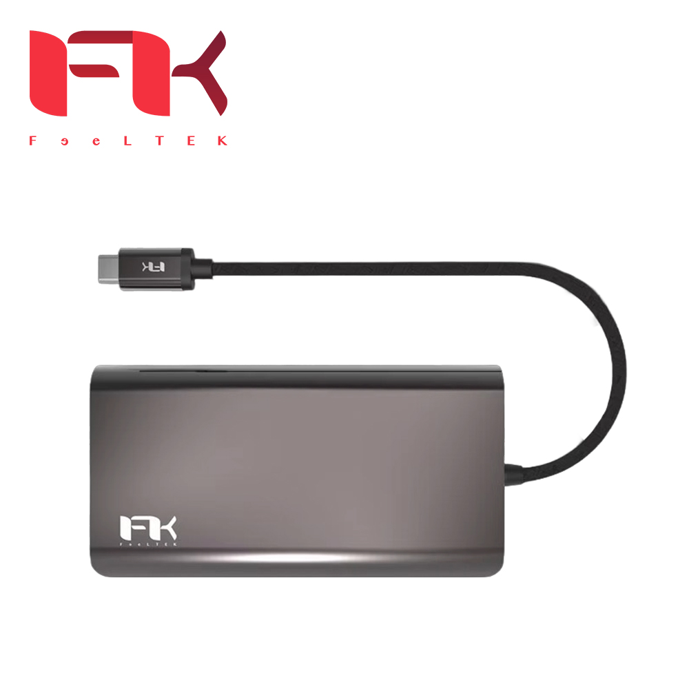 Feeltek 8埠PD多功能USB-C集線器:圖片 2