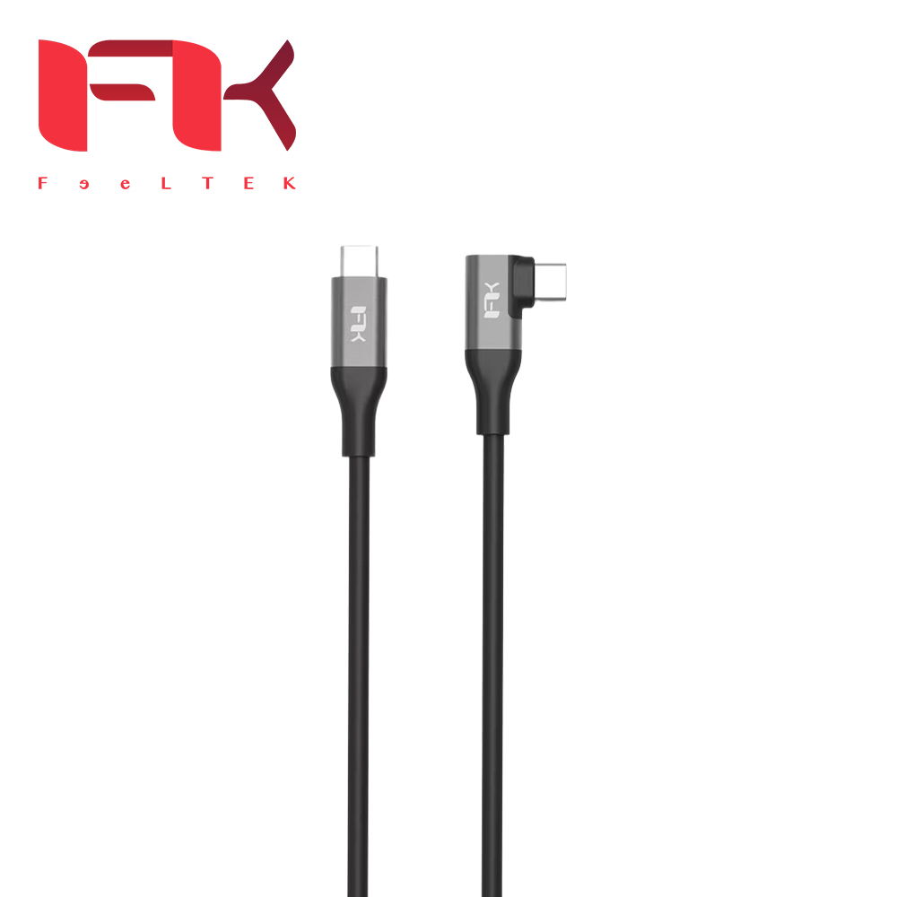 Feeltek USB4 Gen2 CtoC 240W 傳輸充電線(直角):圖片 3